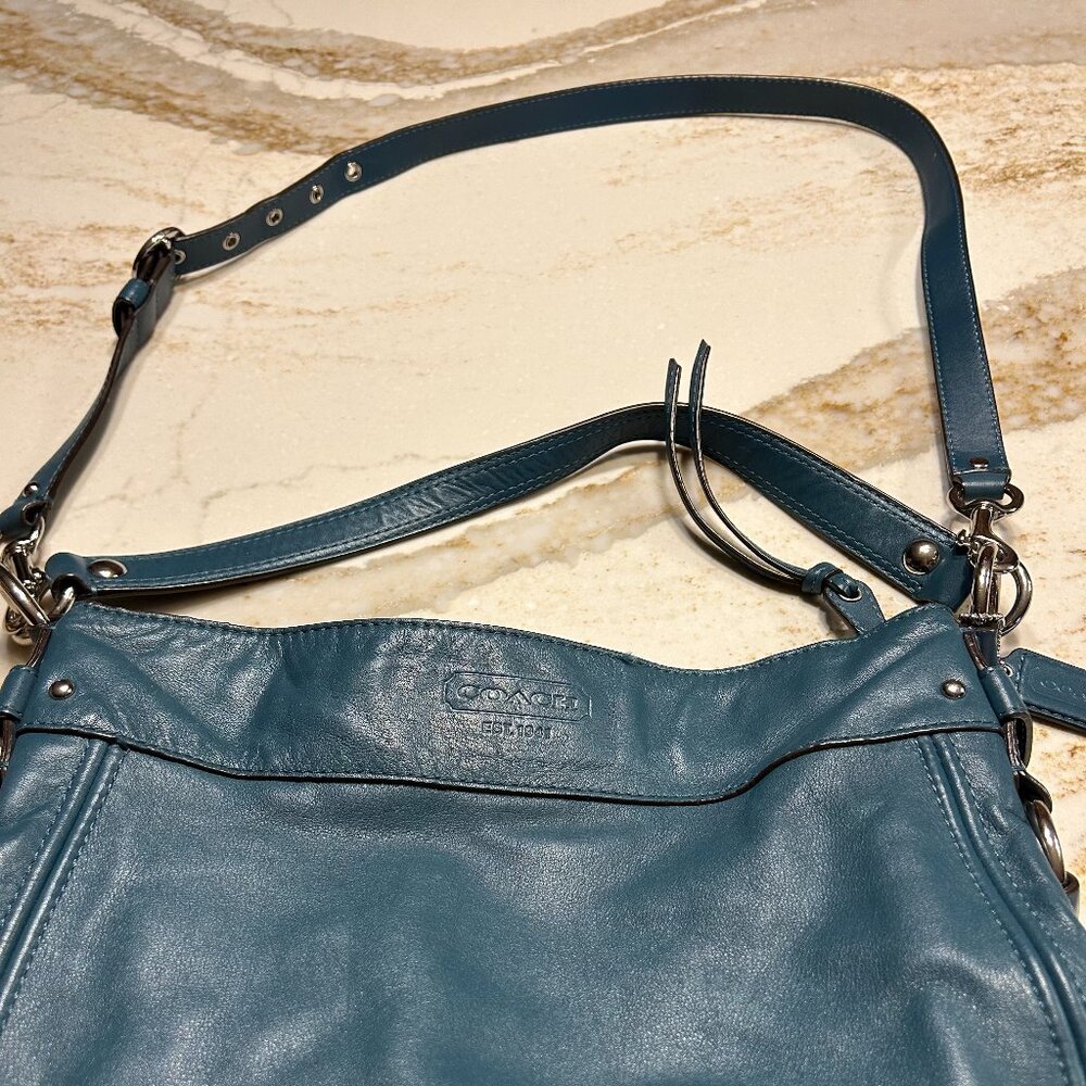 Teal Coach purse